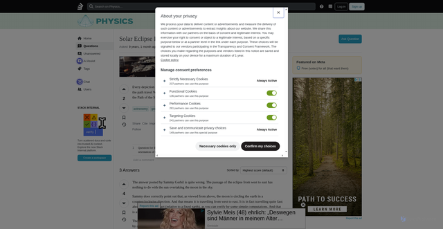 Security scan screenshot of https://physics.stackexchange.com/questions/352697/solar-eclipse-path-of-totality