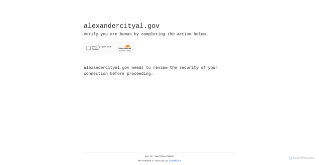 Security scan screenshot of https://alexandercityal.gov/