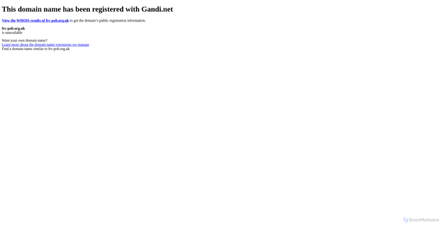 Security scan screenshot of http://www.frc-pob.org.uk/pob/