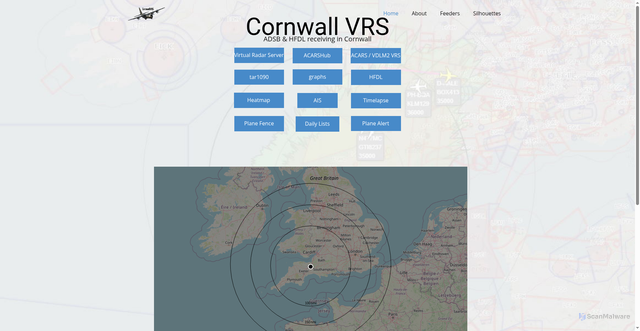 Security scan screenshot of https://cornwallvrs.com