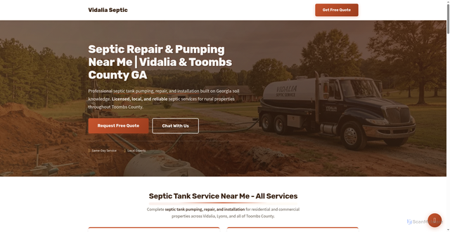 Security scan screenshot of http://vidaliaseptic.com/