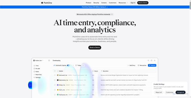 Security scan screenshot of https://pointone.com