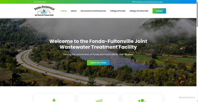 Security scan screenshot of https://fonda-fultonvillewastewater.gov/