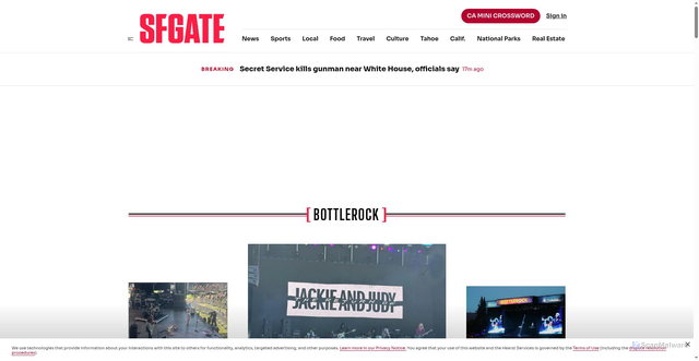 Security scan screenshot of https://sfgate.com