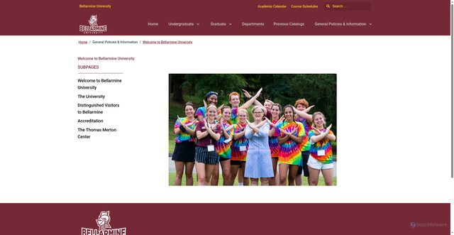 Security scan screenshot of https://2024-archive.catalog.prod.coursedog.com/general/welcome