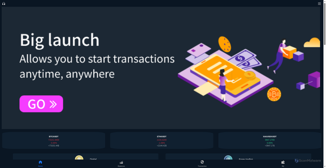 Security scan screenshot of https://cryptot-d.com/