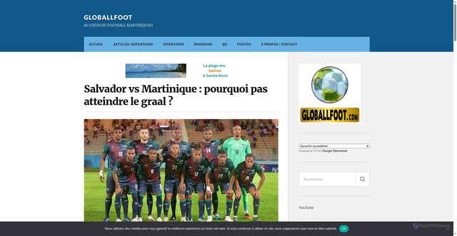 Security scan screenshot of https://globallfoot.com/2023/10/17/salvador-vs-martinique-pourquoi-pas-atteindre-le-graal/