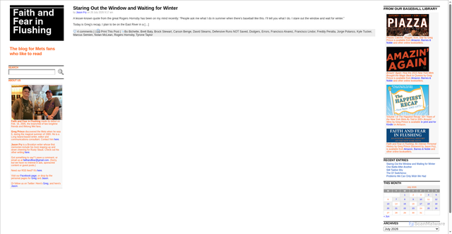 Security scan screenshot of https://www.faithandfearinflushing.com/2026/07/26/