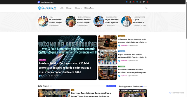 Security scan screenshot of https://www.popnuvem.qzz.io/
