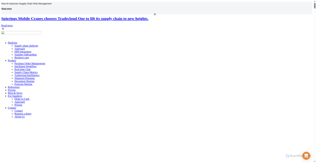 Security scan screenshot of https://tradecloud1.com