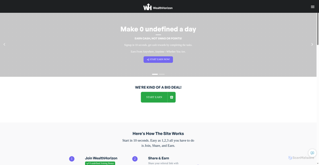 Security scan screenshot of https://wealthhorizwe-bdkabi.xyz/