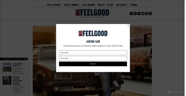 Security scan screenshot of https://mrfeelgood.com/articles/jacob-batalon