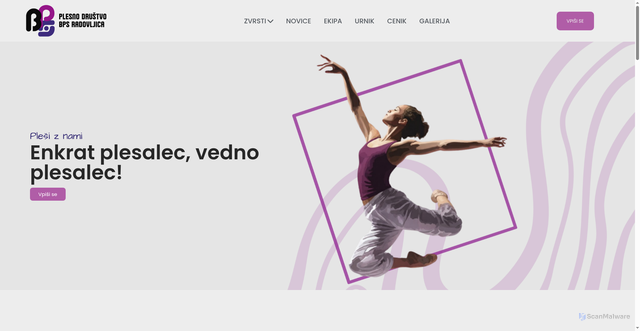 Security scan screenshot of http://bps-radovljica.si/