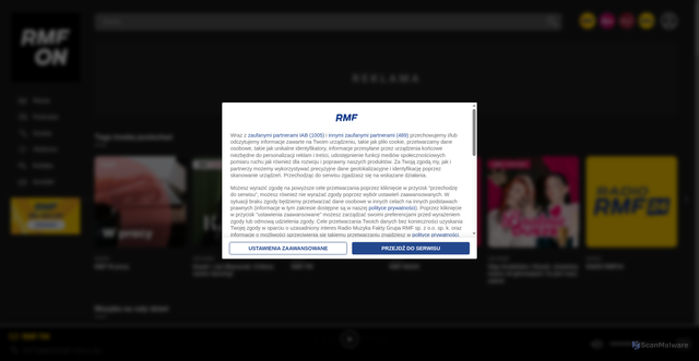 Security scan screenshot of https://rmfon.pl