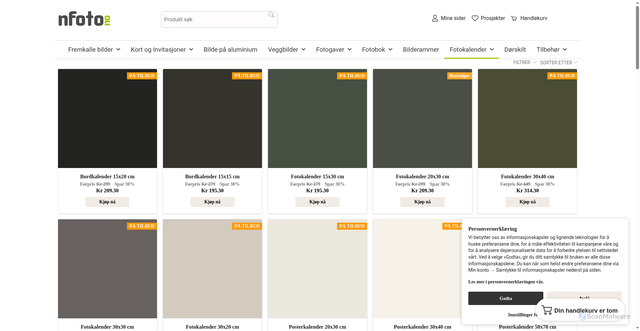 Security scan screenshot of https://nfoto.no/fotokalender/?utm_source=nfoto.no&utm_campaign=b3708f6966-NYHETSBREV_COPY_01&utm_medium=email&utm_term=0_-005cf89073-4832893&goal=0_d26c6d4588-b3708f6966-4832893&mc_cid=b3708f6966&mc_eid=UNIQID