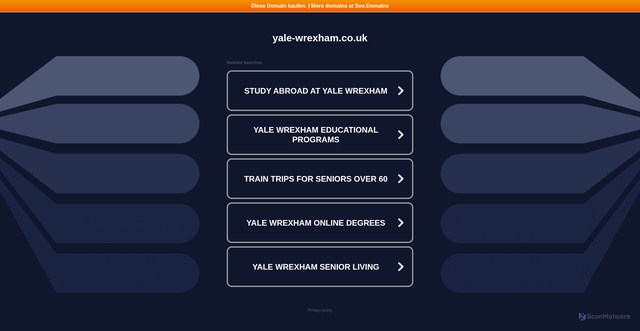 Security scan screenshot of http://www.yale-wrexham.co.uk/
