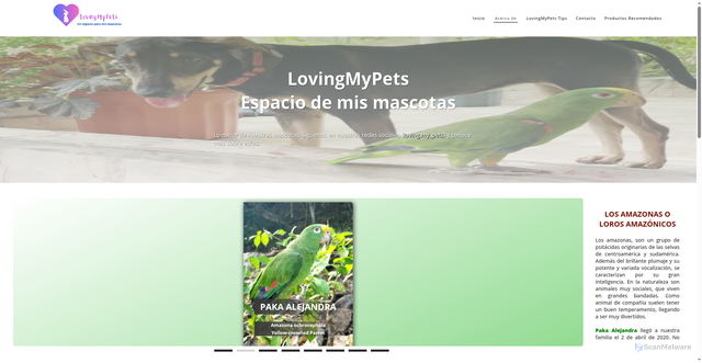 Security scan screenshot of https://lovingmypets.pages.dev/acercade.html