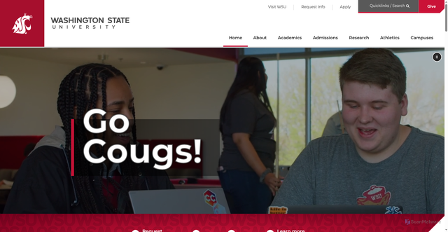 Security scan screenshot of https://wsu.edu
