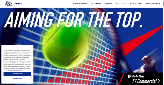 Security scan screenshot of https://www.nitto.com/us/en/NittoATPFinals/