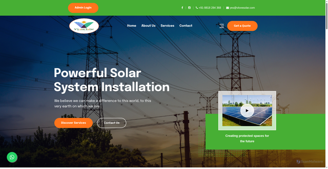 Security scan screenshot of https://vlovesolar.com