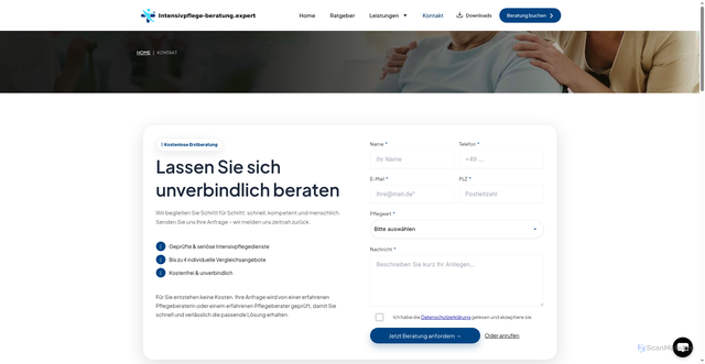 Security scan screenshot of https://auto-licht-aue.innova-online.at/kontakt