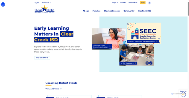 Security scan screenshot of https://www.ccisd.net/