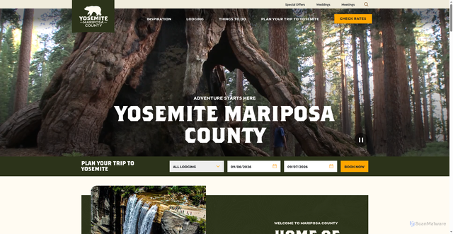 Security scan screenshot of https://www.yosemite.com