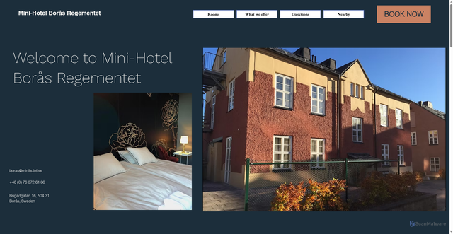 Security scan screenshot of https://regementsstadensvandrarhem.se