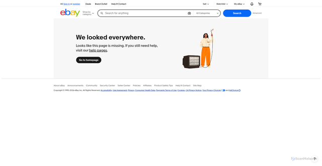 Security scan screenshot of https://accountsettings.ebay.com