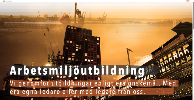 Security scan screenshot of https://arbetsmiljoutbildning.nu
