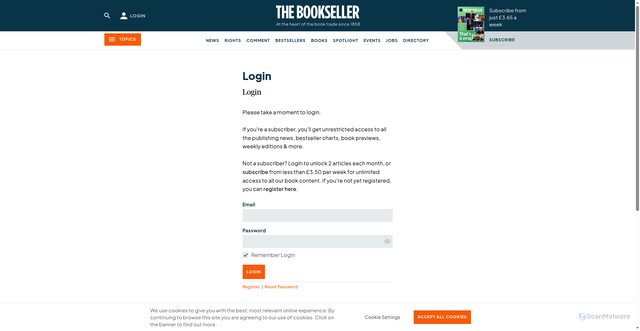 Security scan screenshot of https://www.thebookseller.com/books/books-on-booktok-adaptations-and-new-books-ryan-gosling-saara-el-arifi-and-josh-silver-set-to-triumph