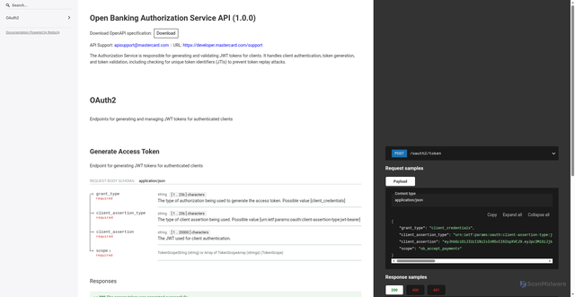 Security scan screenshot of https://authentication-service.test.aiia.eu