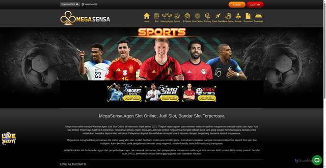 Security scan screenshot of https://138megasensa.com/desktop/game/sports/sbo