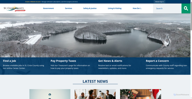 Security scan screenshot of https://sccwi.gov/