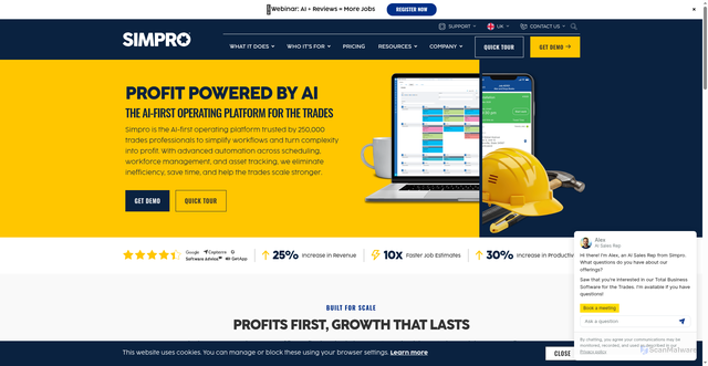 Security scan screenshot of https://www.simprogroup.com