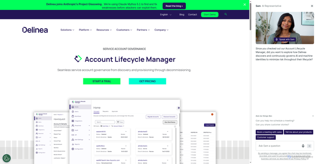 Security scan screenshot of https://accountlifecyclecloud.ca