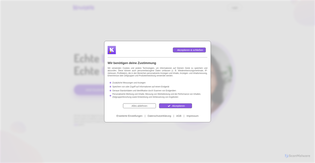 Security scan screenshot of https://knuddels.de
