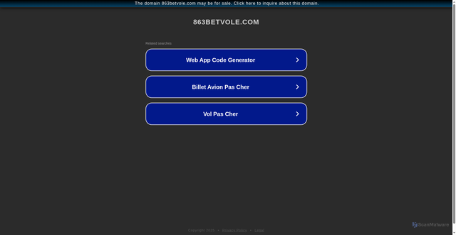 Security scan screenshot of https://863betvole.com/