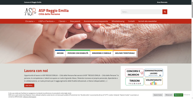 Security scan screenshot of https://www.asp.re.it/