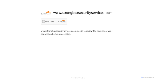 Security scan screenshot of https://www.strongboxsecurityservices.com