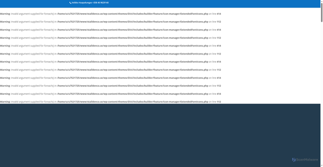Security scan screenshot of https://stalldenco.se