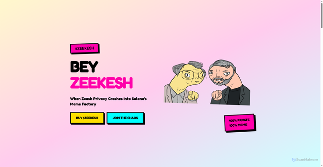 Security scan screenshot of https://zeekesh.online/
