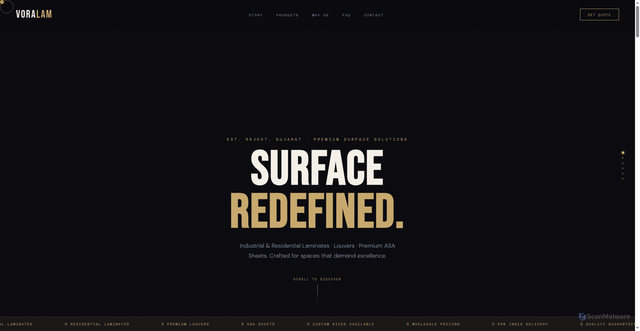 Security scan screenshot of https://shrijilaminate-15m1iakyp9.edgeone.app/