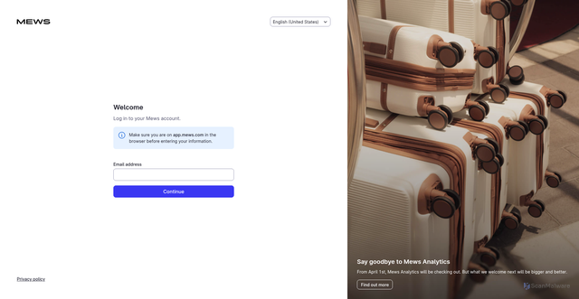 Security scan screenshot of https://cdn.mews.com