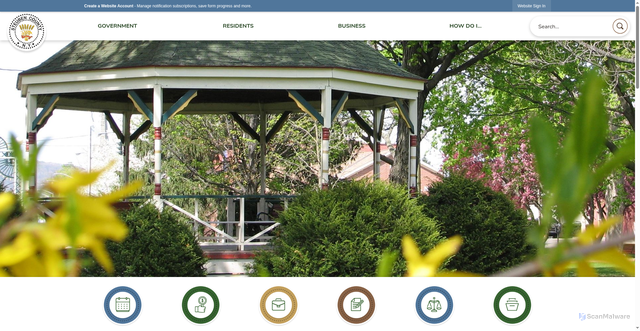 Security scan screenshot of https://steubencountyny.gov/