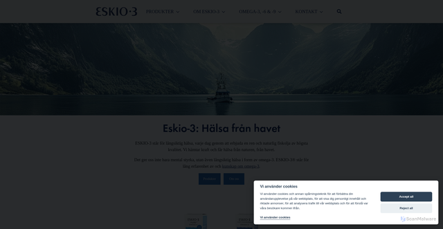 Security scan screenshot of https://eskio-3.se