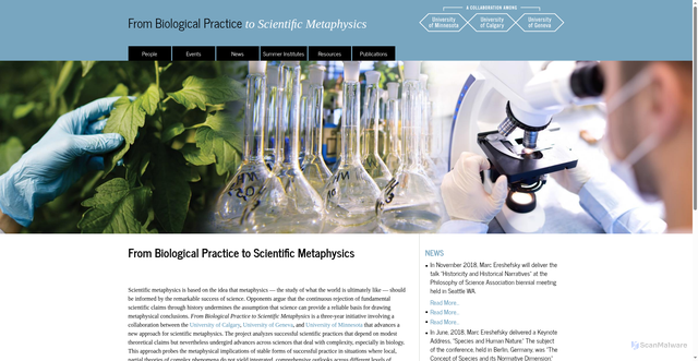 Security scan screenshot of https://biological-practice-to-metaphysics.org