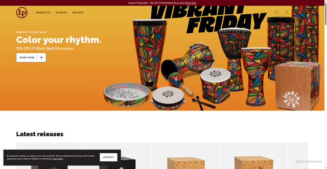 Security scan screenshot of https://www.lpmusic.com/