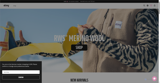 Security scan screenshot of https://www.eivy.co/