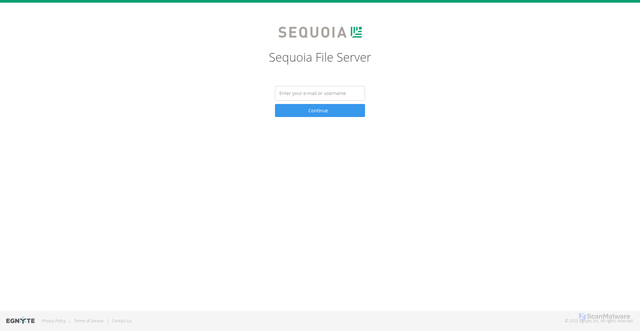 Security scan screenshot of https://sequoia.egnyte.com